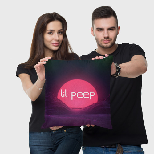 Подушка 3D lil peep(Logo) - фото 3