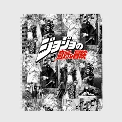 Тетрадь JoJo паттерн с лого красный