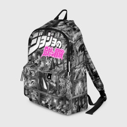 Рюкзак 3D JoJo паттерн с лого розовый