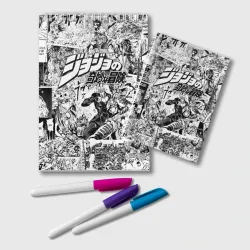 Блокнот Серый комикс JoJo