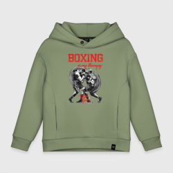 Детское худи Oversize хлопок Boxing is my therapy