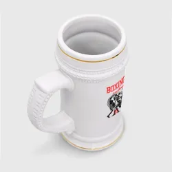 Кружка пивная Boxing is my therapy - фото 2