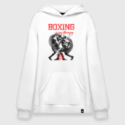 Худи SuperOversize хлопок Boxing is my therapy