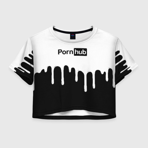 Женская футболка Crop-top 3D PornHub Фото 01 Женская футболка Crop-top 3D PornHub Фото 01
