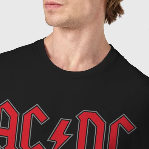 Мужская футболка хлопок с принтом AC/DC, фото #4