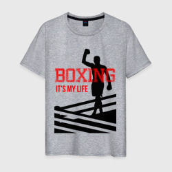 Мужская футболка хлопок Boxing its my life