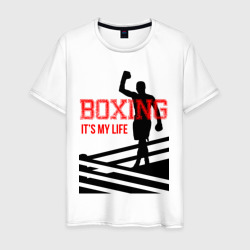 Мужская футболка хлопок Boxing its my life