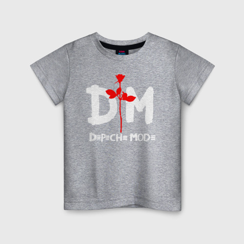 Детская футболка хлопок Depeche Mode, цвет меланж