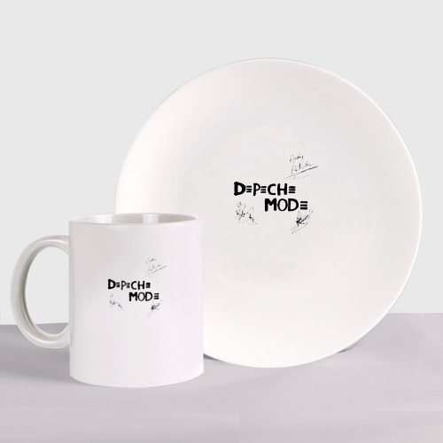 Набор: тарелка + кружка Depeche Mode