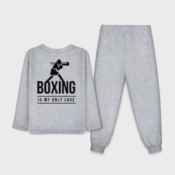Детская пижама с лонгсливом хлопок Boxing life