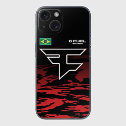 Чехол для iPhone 15 силиконовый с защитой камеры Cs:go - FaZe Clan