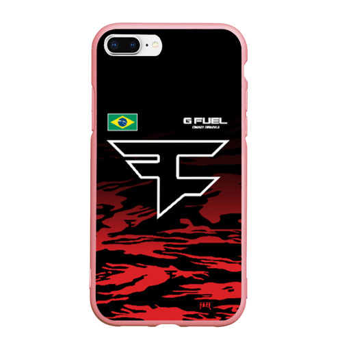 Чехол для iPhone 7Plus/8 Plus матовый Cs:go - FaZe Clan, цвет баблгам