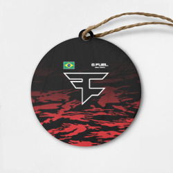 Деревянная игрушка круг Cs:go - FaZe Clan