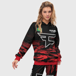 Женский костюм с толстовкой 3D Cs:go - FaZe Clan - фото 2