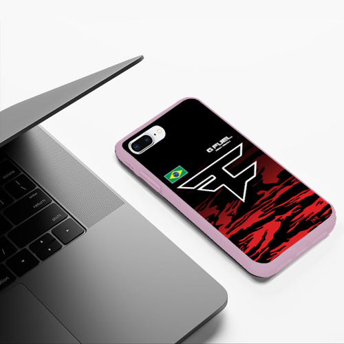 Чехол для iPhone 7Plus/8 Plus матовый Cs:go - FaZe Clan, цвет розовый - фото 5