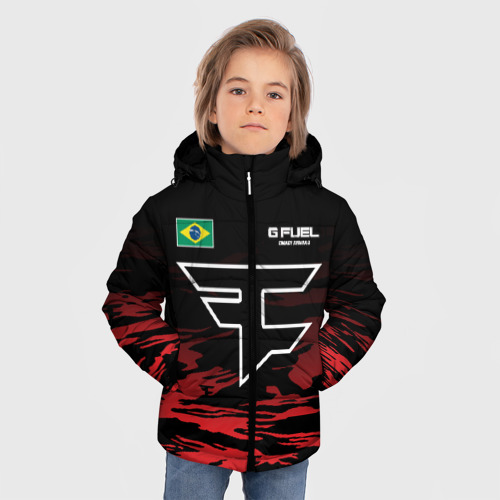 Зимняя куртка для мальчиков 3D Cs:go - FaZe Clan, цвет красный - фото 3