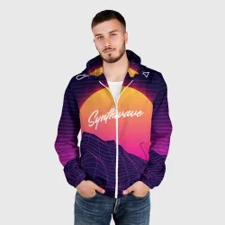 Мужская ветровка 3D Synthwave Retrowave - фото 2