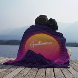 Плед 3D Synthwave Retrowave - фото 2