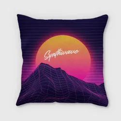 Подушка 3D Synthwave Retrowave