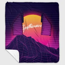 Плед с рукавами Synthwave Retrowave