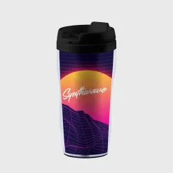 Термокружка-непроливайка Synthwave Retrowave