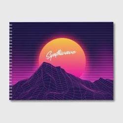 Альбом для рисования Synthwave Retrowave
