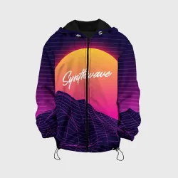 Детская куртка 3D Synthwave Retrowave