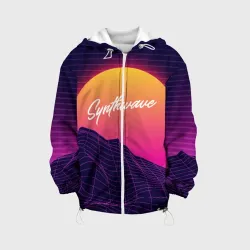 Детская куртка 3D Synthwave Retrowave