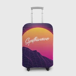 Чехол для чемодана 3D Synthwave Retrowave