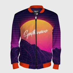Мужской бомбер 3D Synthwave Retrowave