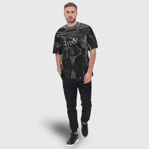 Мужская футболка oversize 3D Lizer Не ангел, цвет 3D печать - фото 5