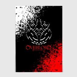 Постер Оверлорд лого краснобелый