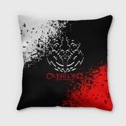 Подушка 3D Оверлорд лого краснобелый