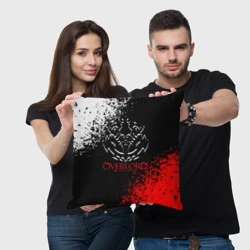 Подушка 3D Оверлорд лого краснобелый - фото 2