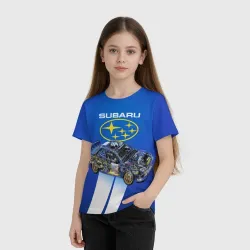 Детская футболка 3D Subaru - фото 2