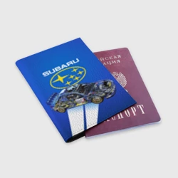 Обложка для паспорта матовая кожа Subaru - фото 2