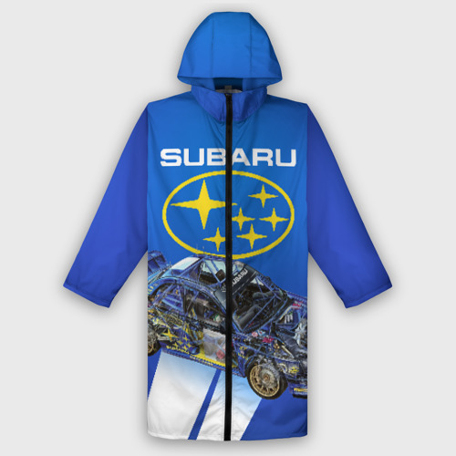 Женский дождевик 3D Subaru, цвет белый