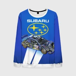 Мужской свитшот 3D Subaru