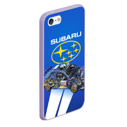 Чехол для iPhone 5/5S матовый Subaru - фото 2