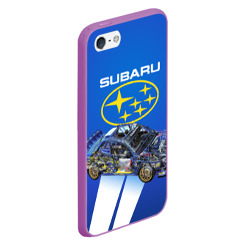 Чехол для iPhone 5/5S матовый Subaru - фото 2