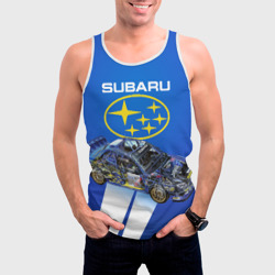 Мужская майка 3D Subaru - фото 2