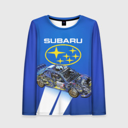 Женский лонгслив 3D Subaru