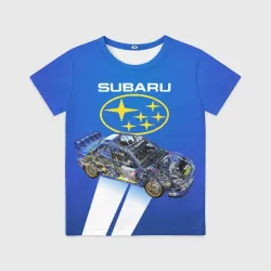 Детская футболка 3D Subaru