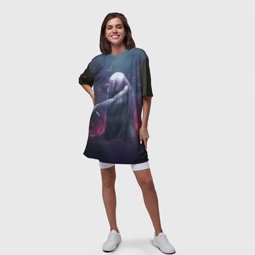 Платье-футболка 3D Ноль Два облик, цвет 3D печать - фото 5
