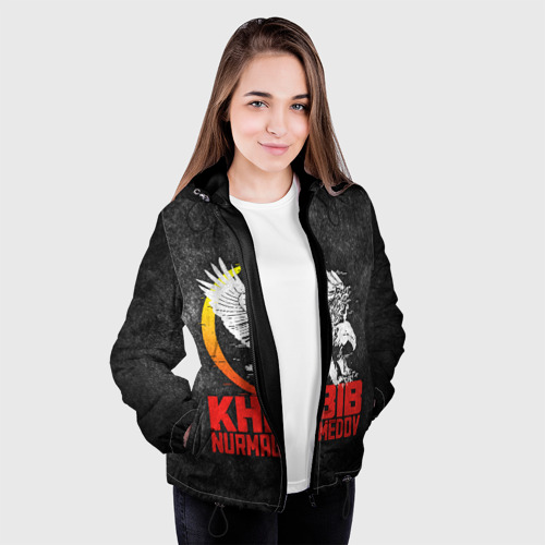 Женская куртка 3D Khabib Nurmagomedov 242, цвет черный - фото 4