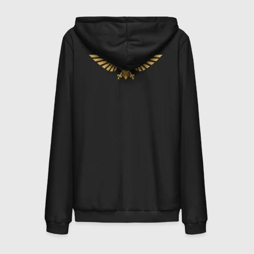 Мужская толстовка на молнии хлопок Warhammer 40 000 Aquila Gold