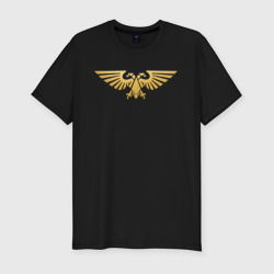 Мужская футболка хлопок Slim Warhammer 40 000 Aquila Gold