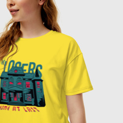 Женская футболка хлопок Oversize The Losers - фото 2