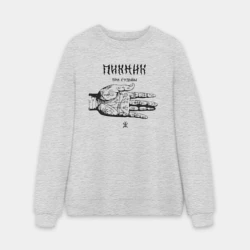 Мужской свитшот oversize без начеса хлопок Пикник