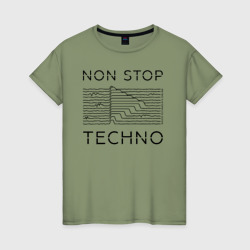 Женская футболка хлопок Technocafe
